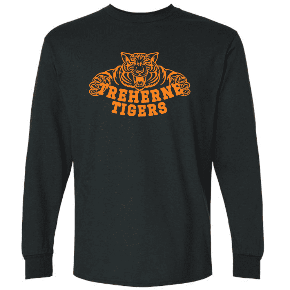 G240 Gildan Ultra Cotton Long Sleeve T-Shirt - Black